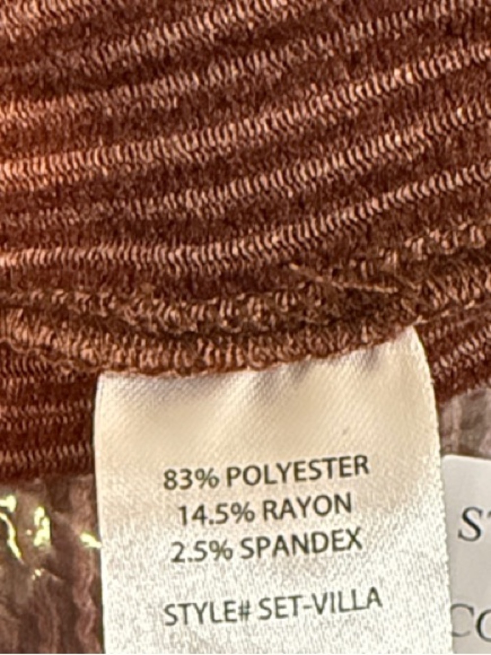 Cozy Cowl-Neck Knit Sweater & Wide-Leg Pants Set - Chocolate - Picture 9 of 9